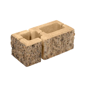 Заборный блок колотый, финишный, 260*190*140мм; 120*190*140мм, степняк