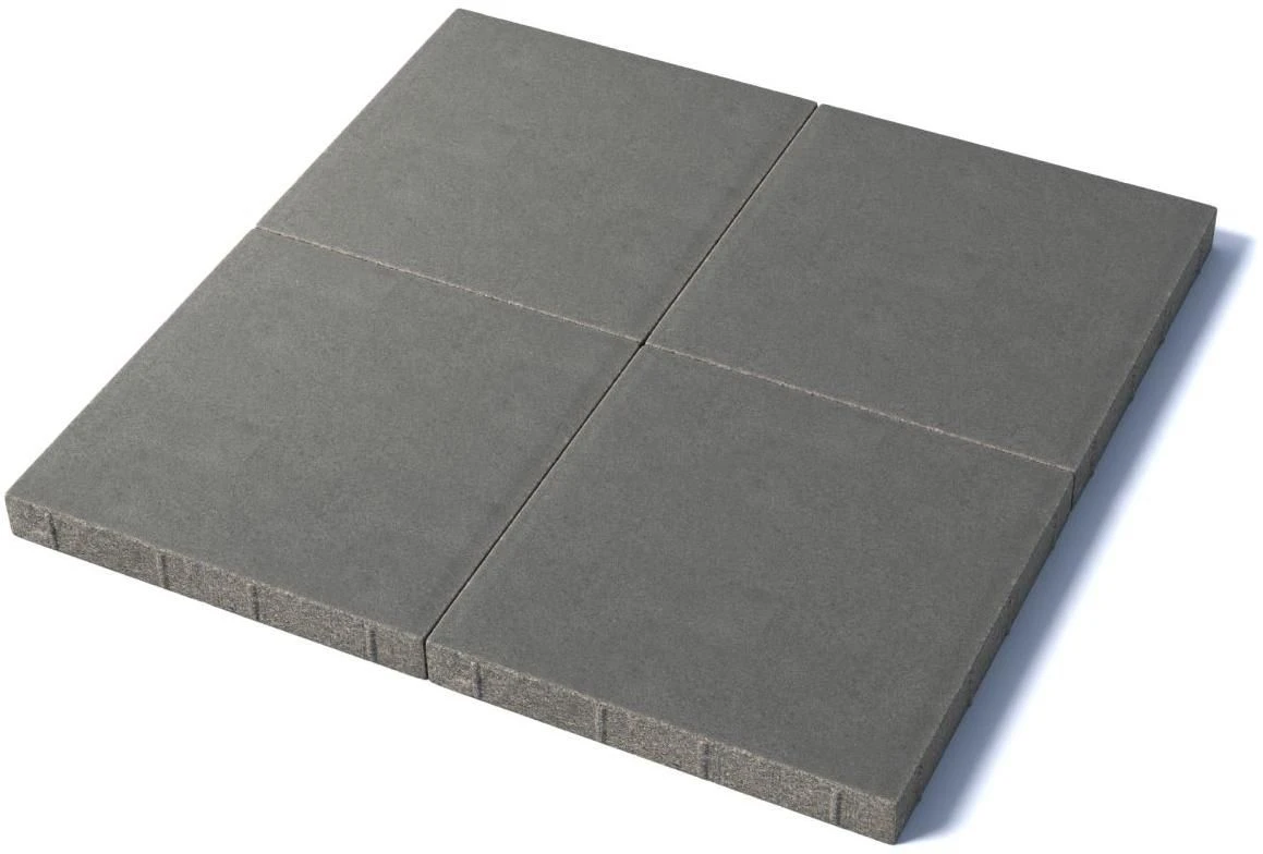 Тротуарная плитка Квадрат 500х500х60 мм, серый