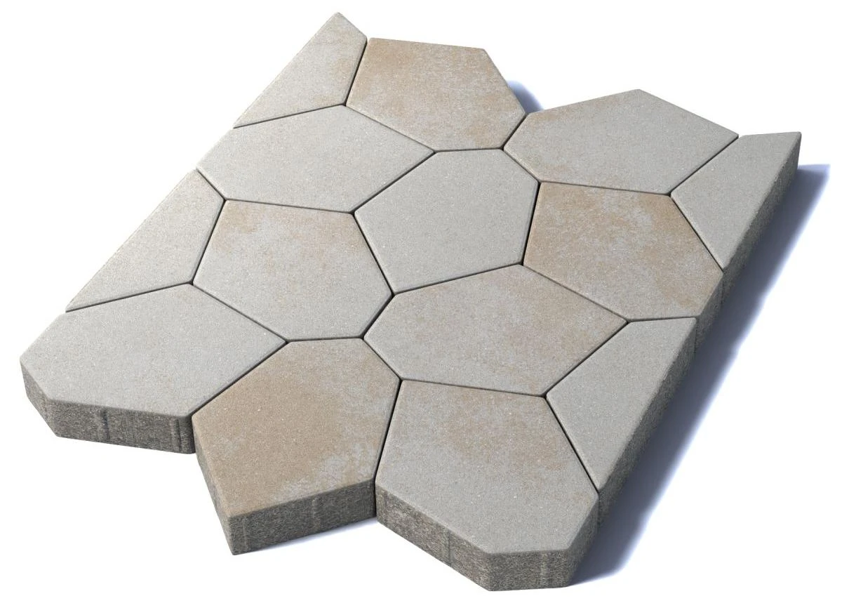 Тротуарная плитка Туртур, 80 мм, Степняк
