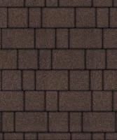 Тротуарная плитка Старый город, 80 мм, коричневый