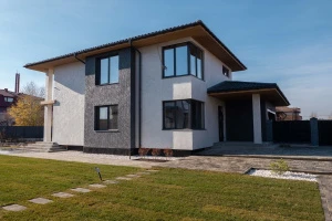 Купите тротуарную плитку Б.5.П.8 гладкий листопад (черный, белый) - Антрацит