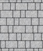 Тротуарная плитка Старый город, 40 мм, мрамор, белый с черным