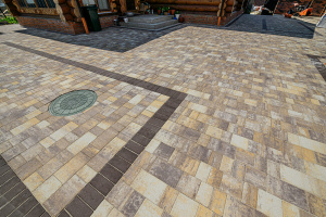 Тротуарная плитка под коричневый гранит