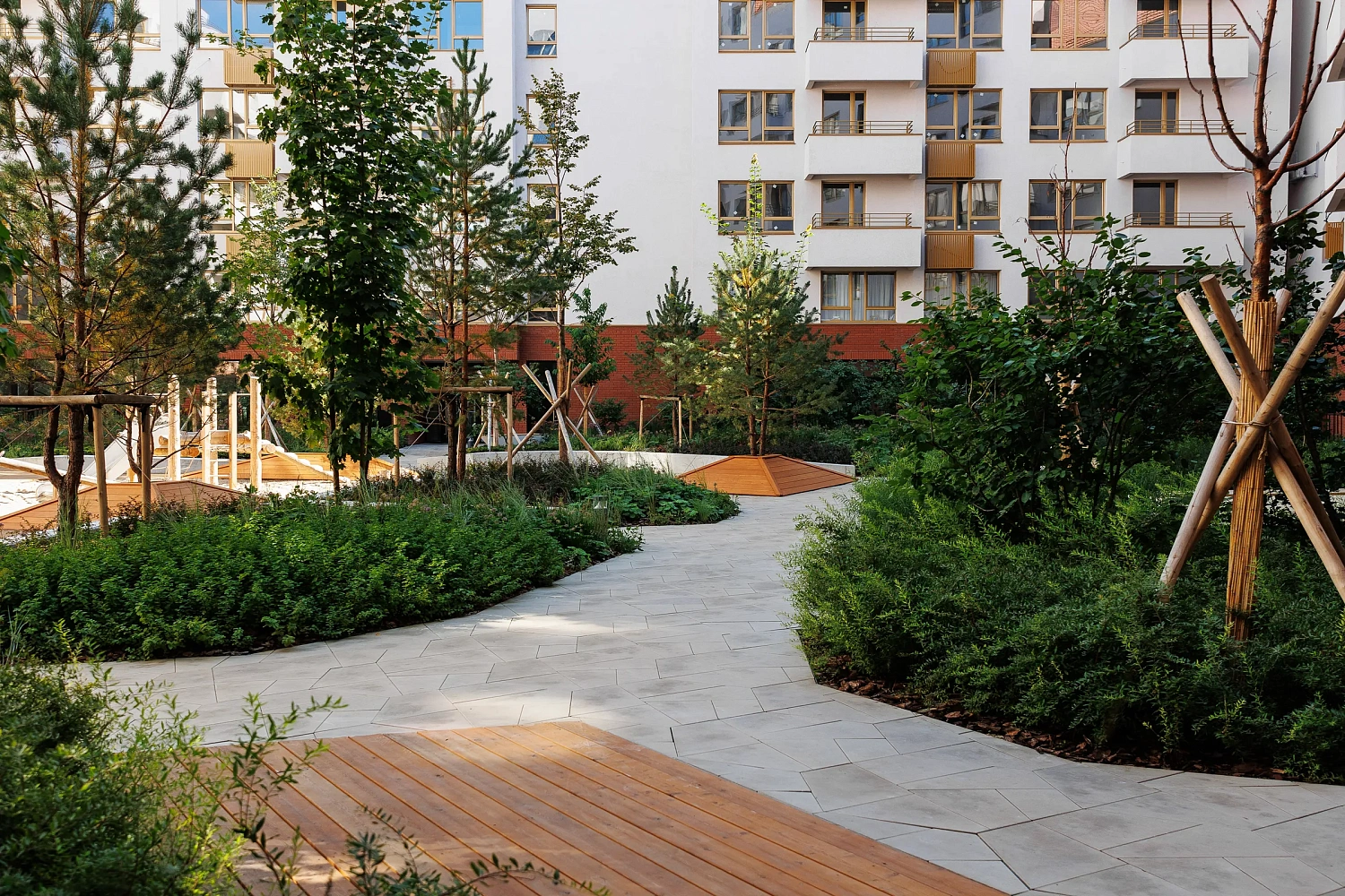 Жилой комплекс Речной порт, благоустройство