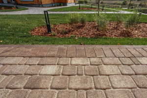 Тротуарная плитка Классико, цвет - гранит н/м листопад хаски